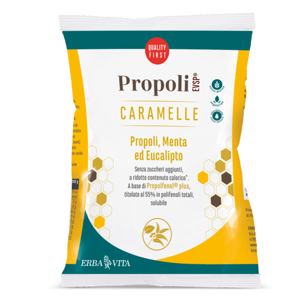 Propoli evsp caramelle Gusto Menta Eucalipto Erba Vita