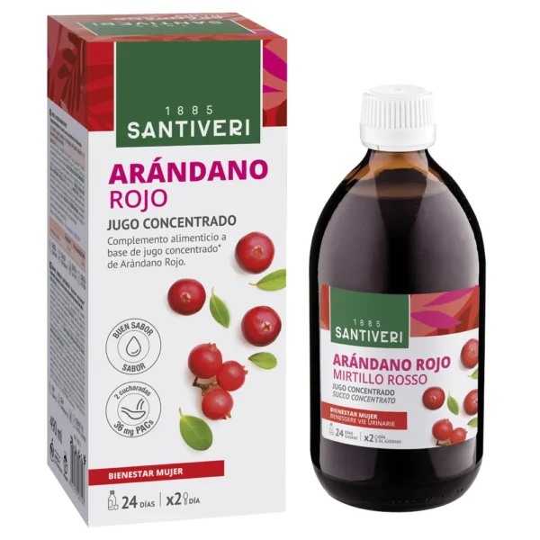 Mirtillo Rosso Succo 490 ml Santiveri