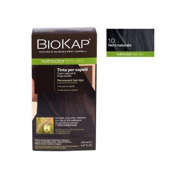 Biokap Nutricolor Tinta Delicato 1.0 Nero Naturale