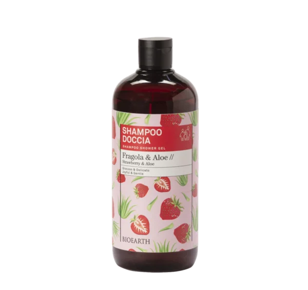 Bioearth Shampoo doccia Aloe & Fragola 500 ml Family