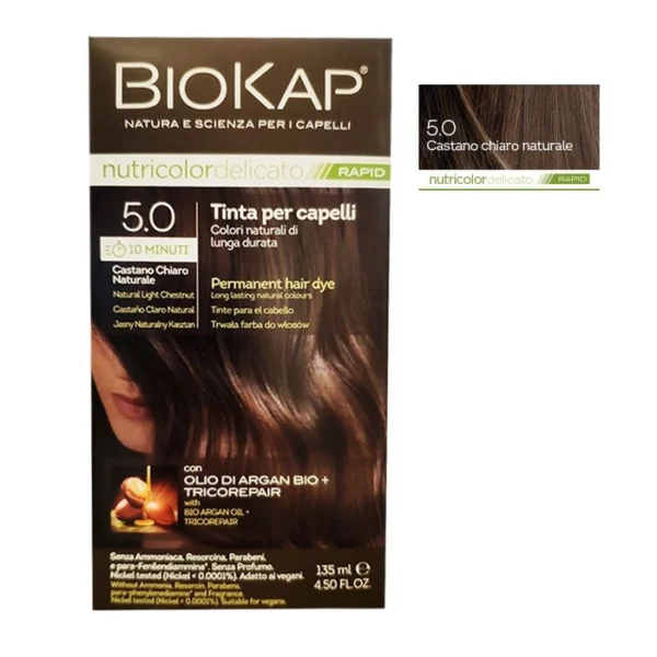 Biokap Nutricolor Delicato Rapid 5.0 Castano Chiaro Naturale