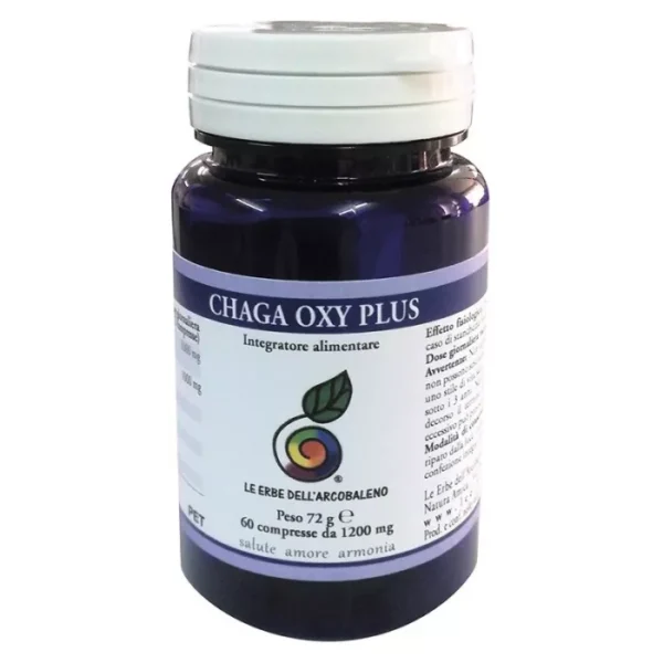 Chaga oxy plus 60 compresse Le Erbe dell arcobaleno