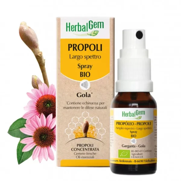 Propoli Spray Largo spettro Bio Herbalgem 15 ml