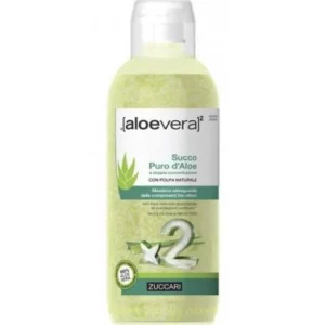 Zuccari Aloe Vera 2 Succo Concentrato di Aloe Flacone 1000mL